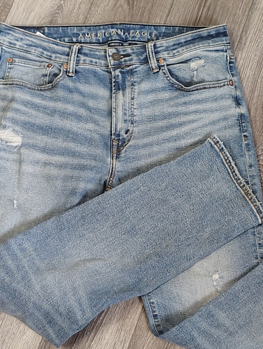 American Eagle Outfitters Men’s Light Blue Straight Jeans 34X32